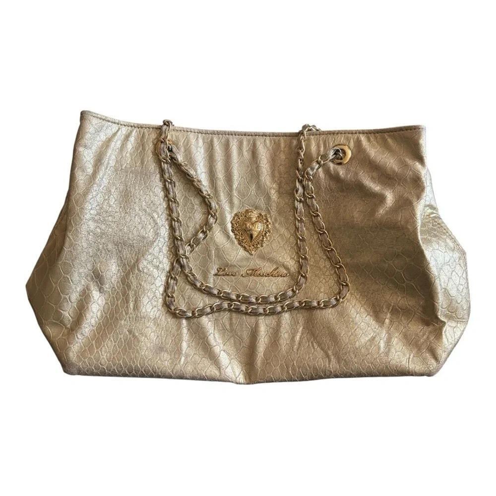 Vintage Love Moschino Gold Chain Shoulder Bag